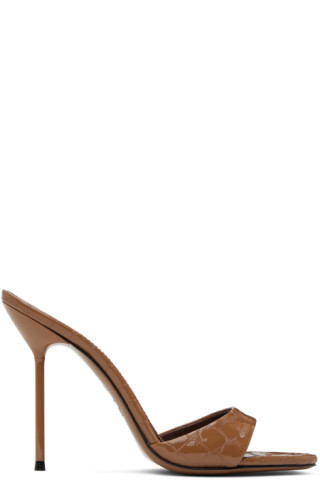 Paris Texas - Brown Lidia Heeled Sandals | SSENSE