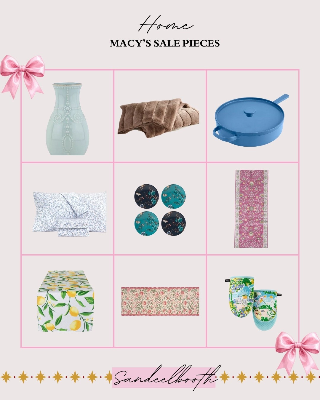 Macy’s home sale finds that make everyday spaces feel a little more special ✨

I’m always on the hunt for affordable home decor that feels intentional, collected, and joyful — and this Macy’s Home sale is full of pieces that do exactly that. From soft bedding and cozy throws to colorful table linens, statement vases, and kitchen accents that make daily routines feel elevated, these are such good finds for refreshing your space without overspending.

Perfect if you love mixing classic with playful, layering patterns, and creating a home that feels warm, lived-in, and uniquely yours. Great options for spring refreshes, hostess gifts, and easy upgrades for bedrooms, kitchens, and dining spaces.

👉 Tap to shop my favorite Macy’s home decor sale pieces — all budget-friendly and easy to style.

#LTKSaleAlert #LTKHome #LTKFindsUnder50