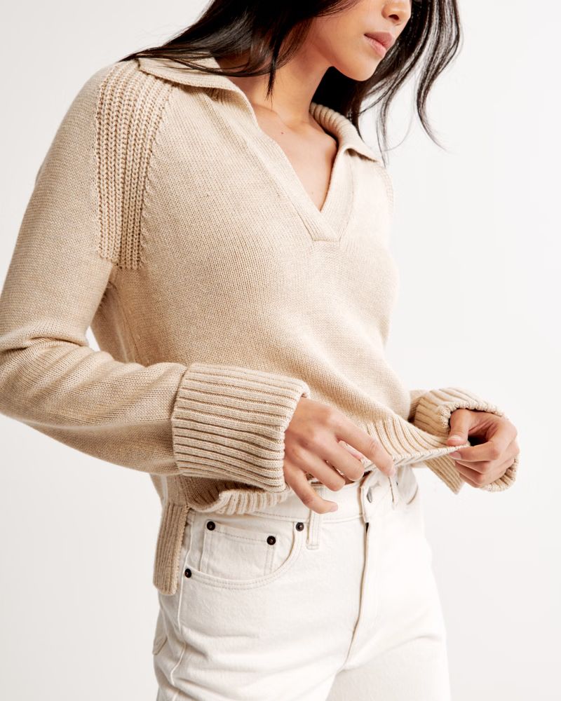 Notch-Neck Sweater | Abercrombie & Fitch (US)