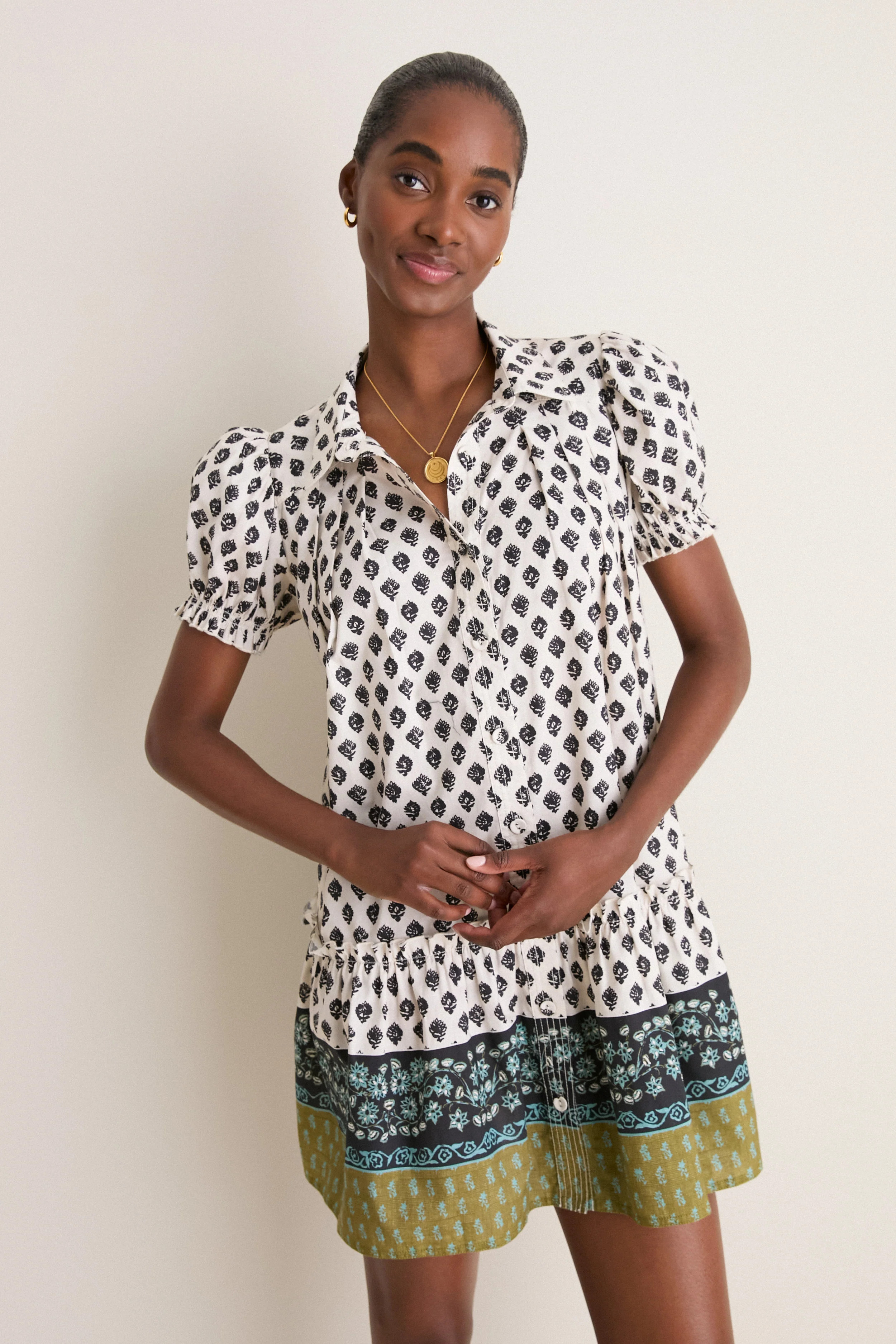 Thistle & Vine Cream Drifter Mini Dress | Tuckernuck (US)