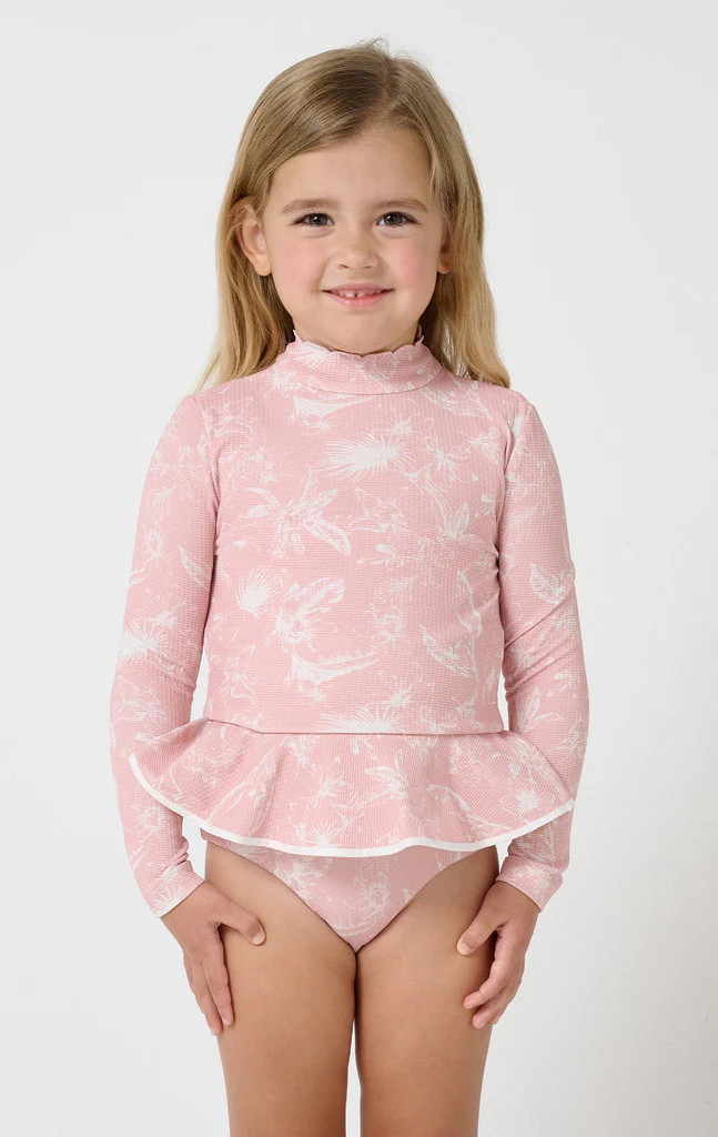 Bumby Rashguard in Calm Floral Print | Marysia Swim