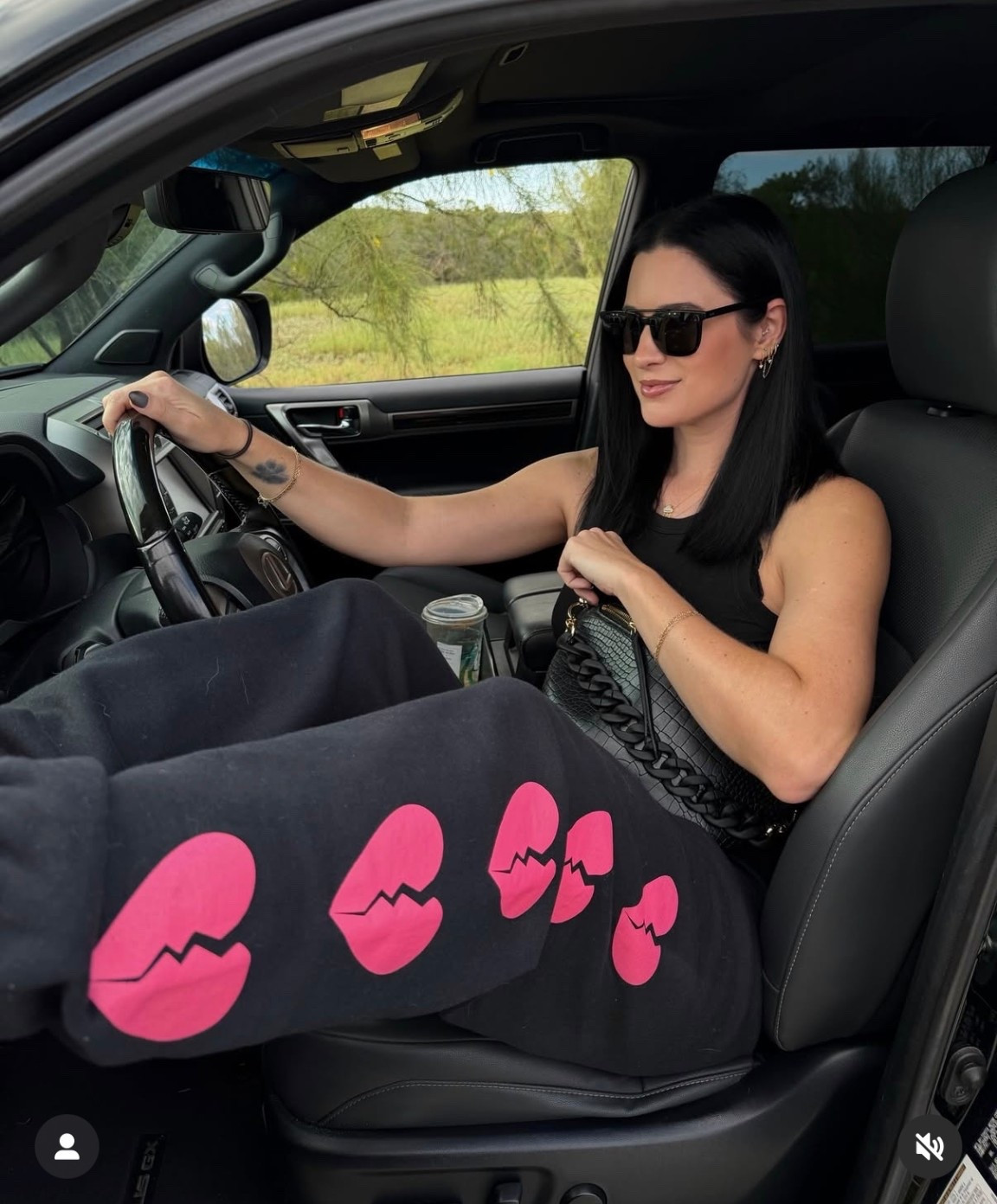 These broken heart sweatpants are perfect for Valentine’s Day! I’m in the medium. 