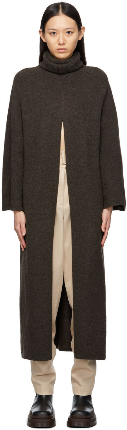 Brown Knit Viviane Dress | SSENSE