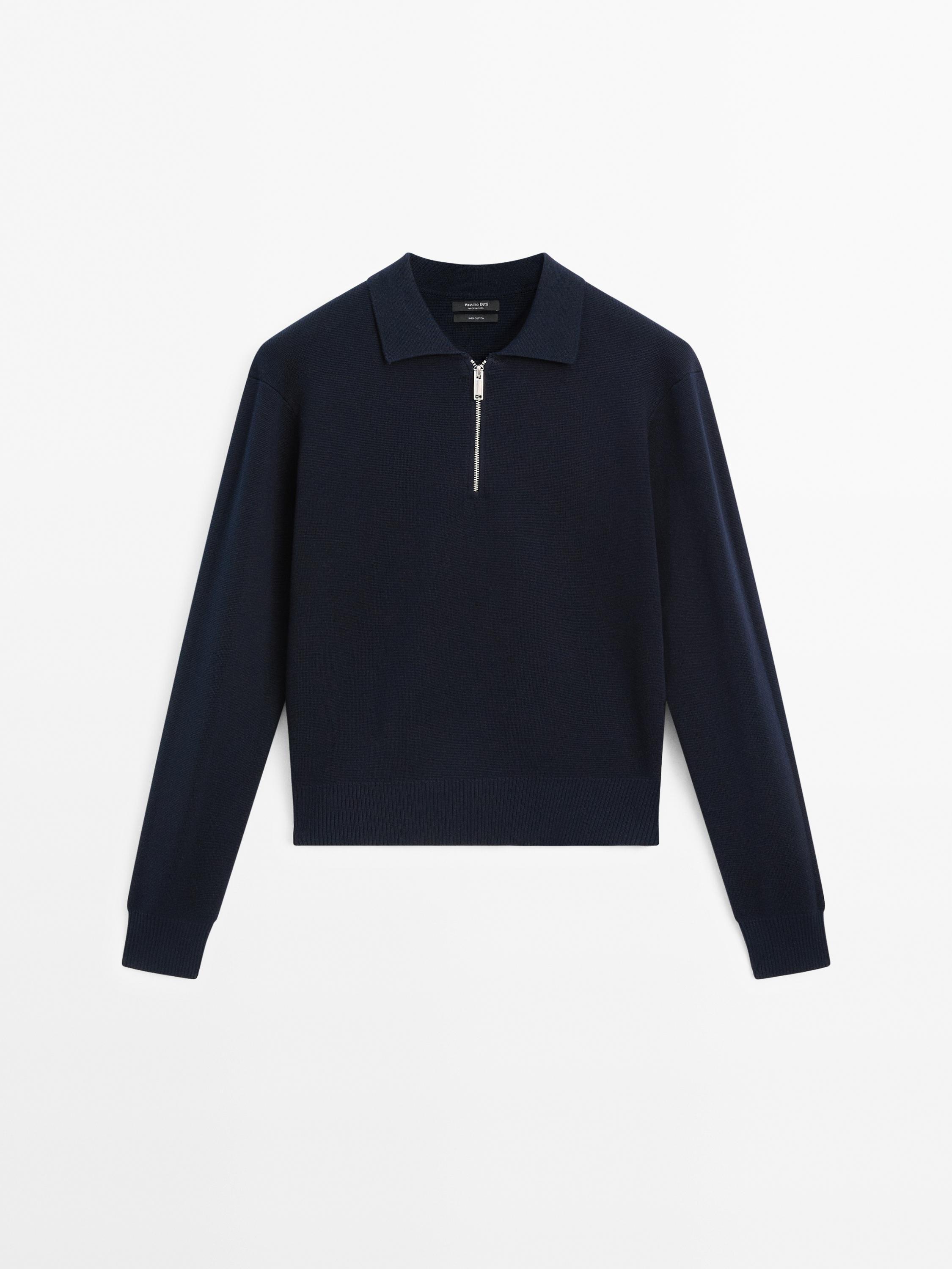 Milano knit sweater with polo collar and zip £69.95 | Massimo Dutti UK