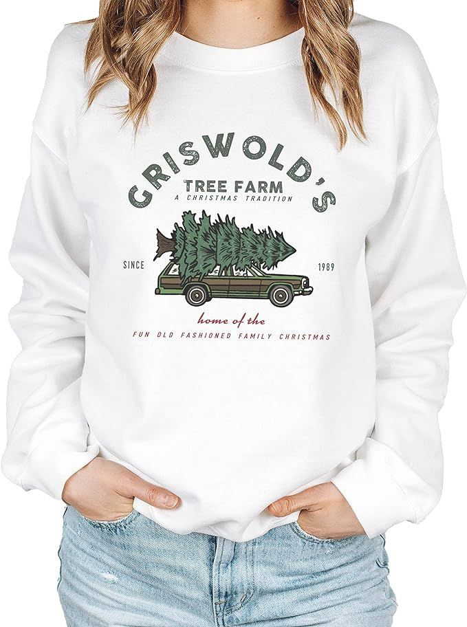 Asher's Apparel Griswold Christmas Tree Farm Crewneck | Family Holiday Sweatshirt | Unisex Sizing | Amazon (US)
