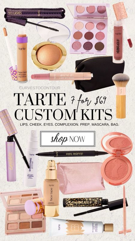 Tarte Custom Kits 7 full size products for $69!

#LTKBeauty #LTKSaleAlert #LTKFindsUnder100