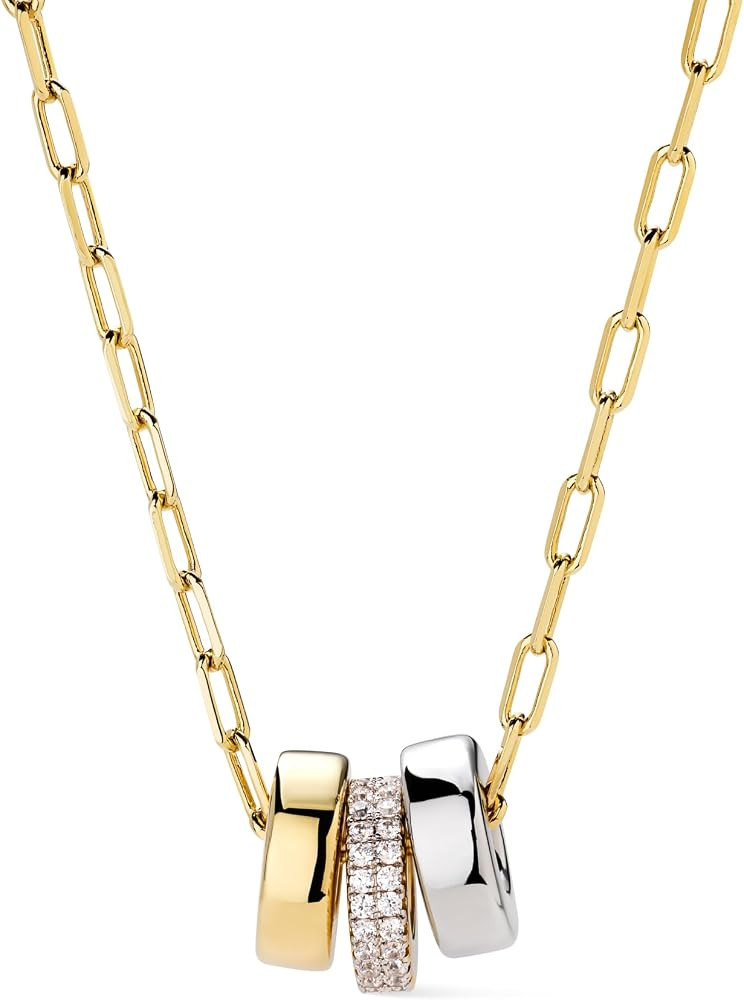 Ana Luisa Pendant Necklaces for Women - 14K Gold Plated and Silver Rhodium Necklace - Pearl, Hear... | Amazon (US)