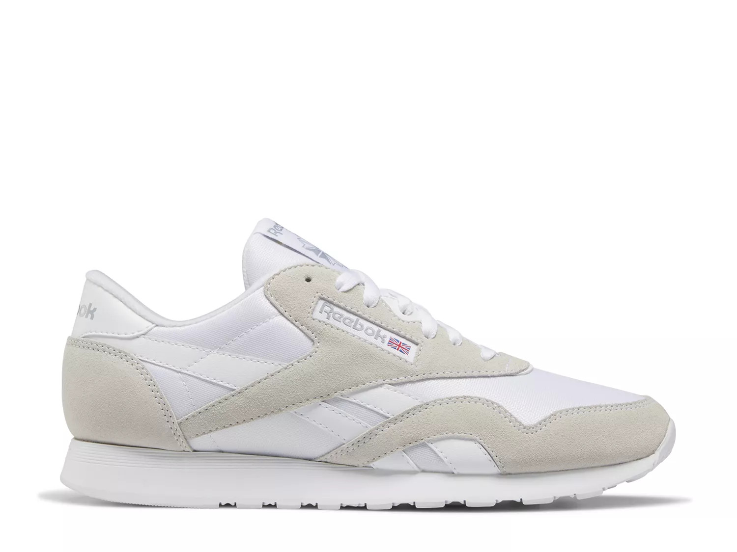 Reebok Classic Nylon Sneaker | Men's | White | Size Women's 5.5 / Men's 4 | Sneakers | DSW