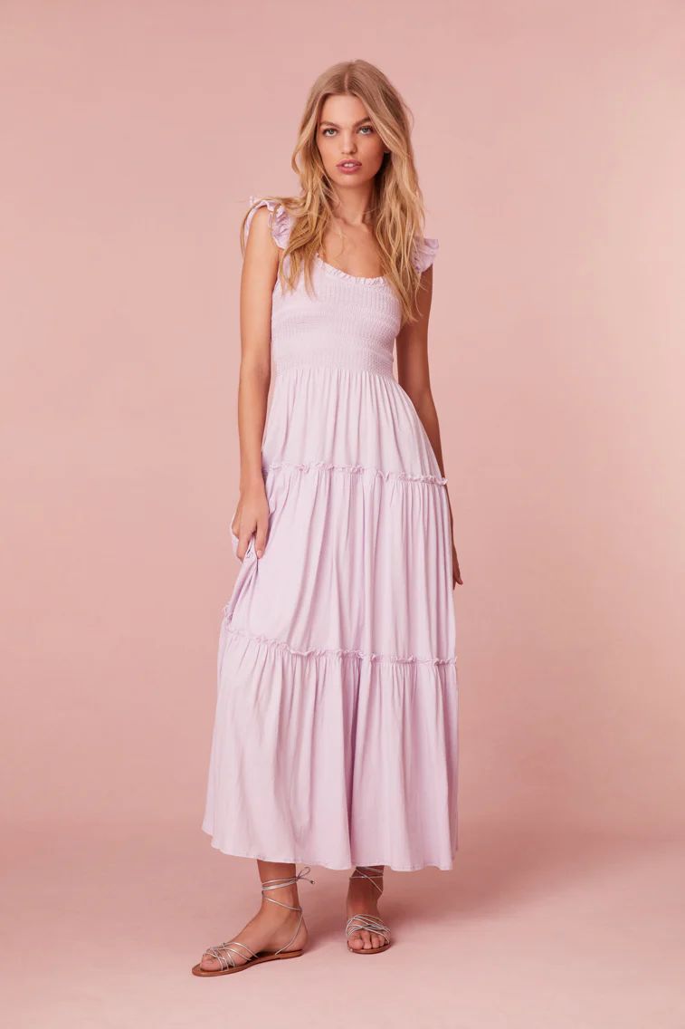 Chessie Ruffle Sleeve Cotton Dress | LOVESHACKFANCY
