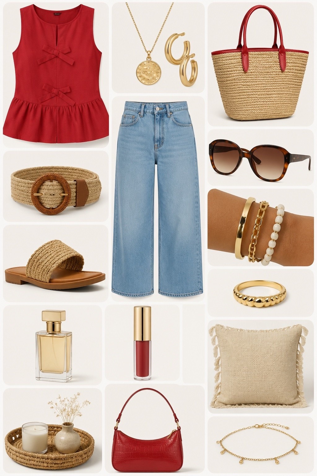 Loving this Red for Sommer! Perfect outfit for heading out to eat or date night!

#LTKSeasonal #LTKOver40 #LTKootd
