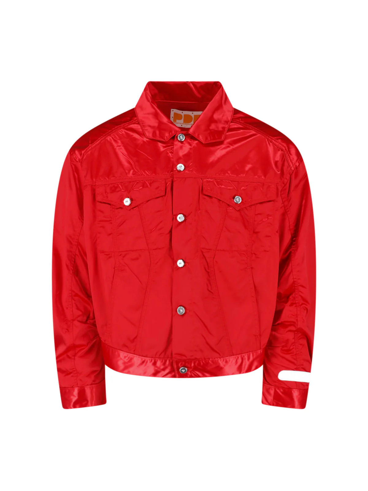 Pdf Polyurethane Windbreaker Jacket — Red | Italist Inc.