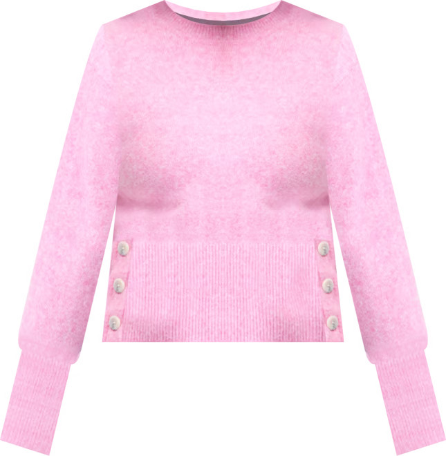 Women's Side-Button Crewneck Sweater, Macy's Exclusive | Macy's