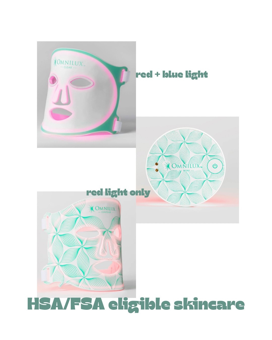 cannot believe these are now HSA/FSA eligible! 


OmniLux
Red light therapy at home
Skincare at home
Red and blue light face mask
Red light face mask
HSA eligibility skincare
FSA eligible skincare
Acne treatment
Face treatment

#LTKGiftGuide #LTKBeauty