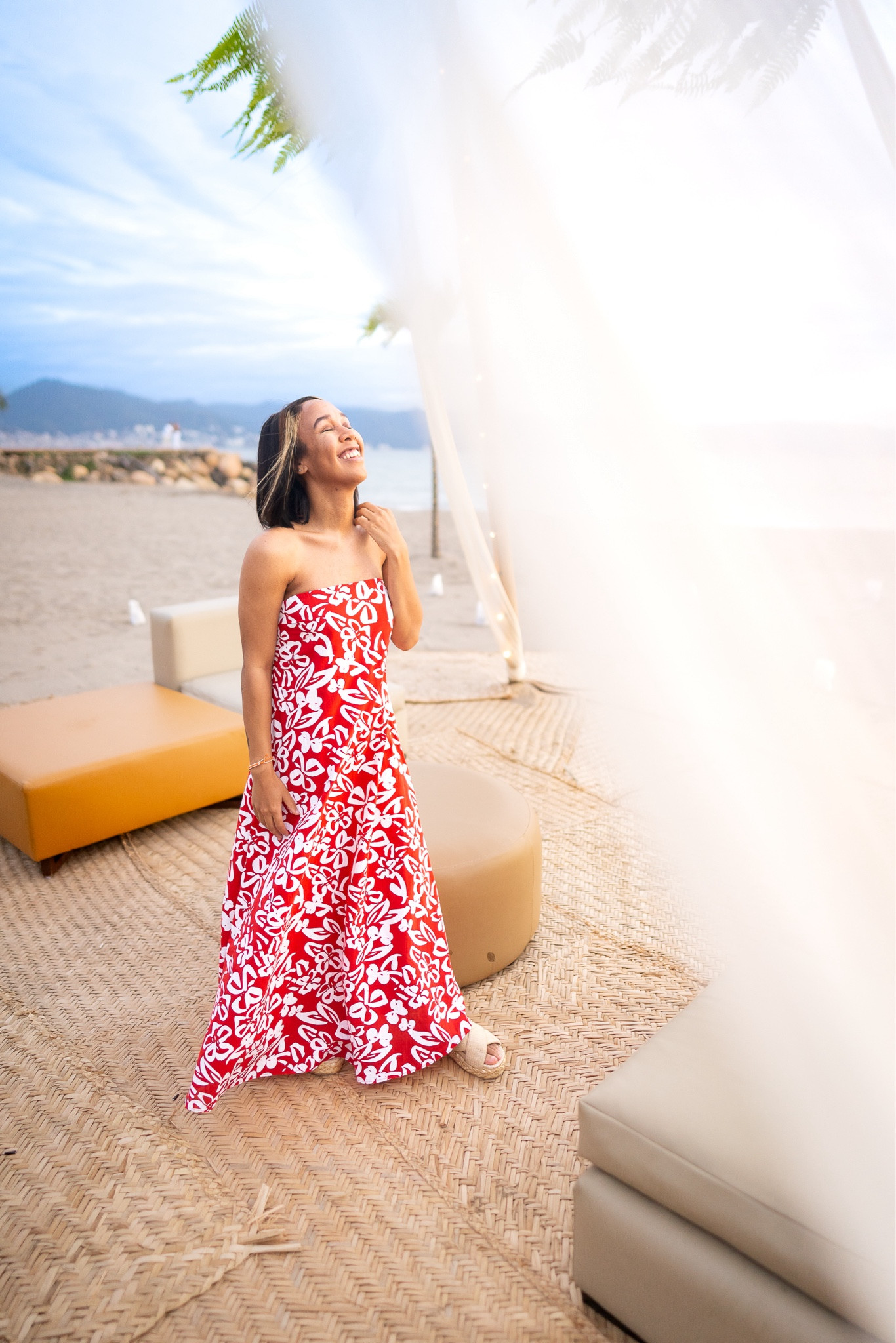 Soph Strapless Maxi Dress - Red … curated on LTK