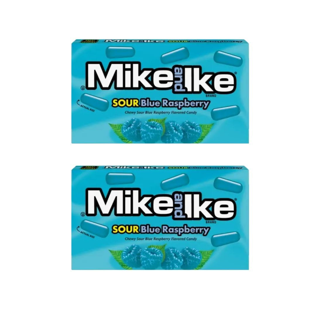 Sour Blue Raspberry Flavor Mike & Ikes 4.25oz Boxes - Pack of 2 | Amazon (US)