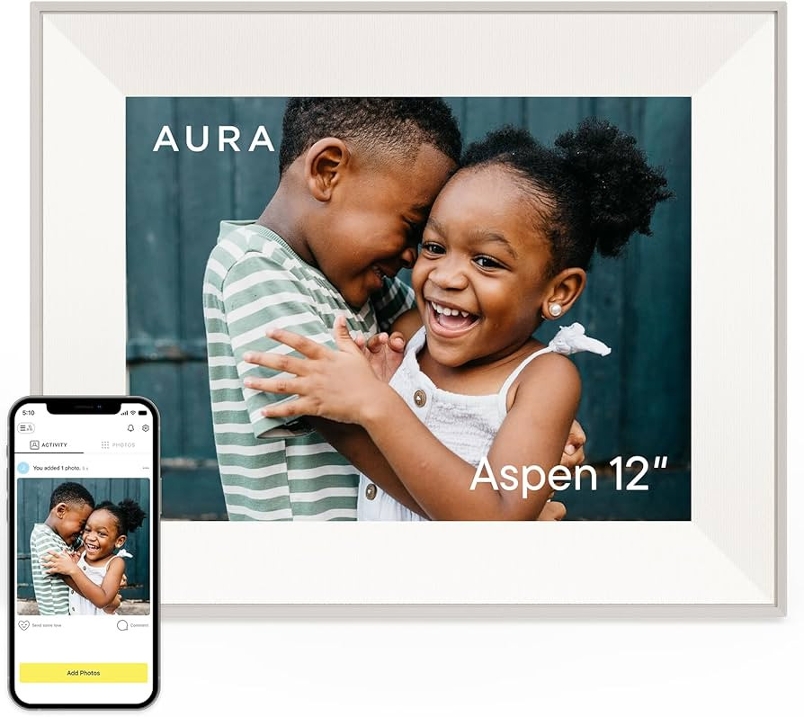 Aspen 12" | Aura's Most Versatile HD Digital Picture Frame | Amazon (US)