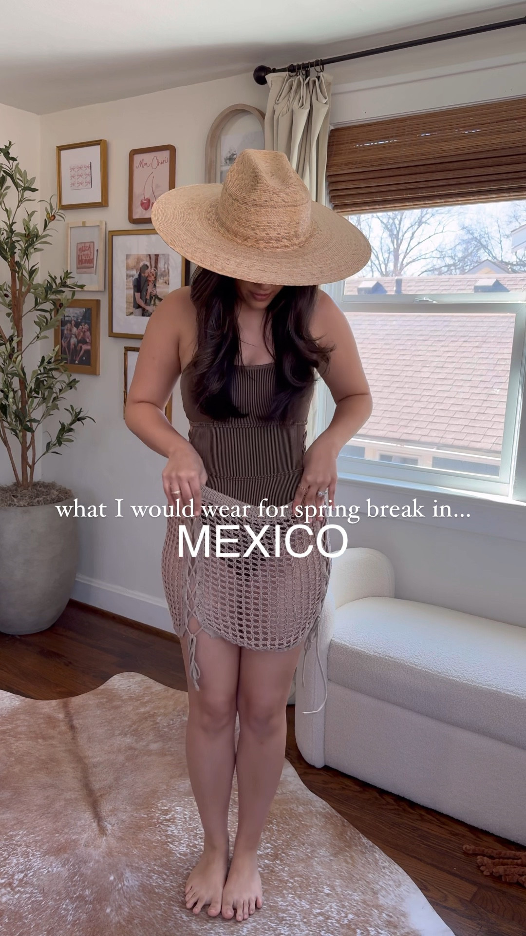 Wearing size SMALL in everything! 7.5 for shoes 

#LTKVideo #LTKswim #LTKSpringSale