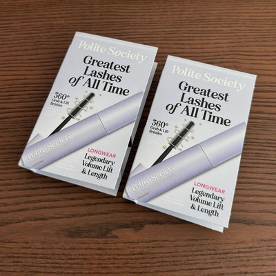 x2 Polite Society - Greatest Lashes of All Time Mascara, Sample Size | eBay US