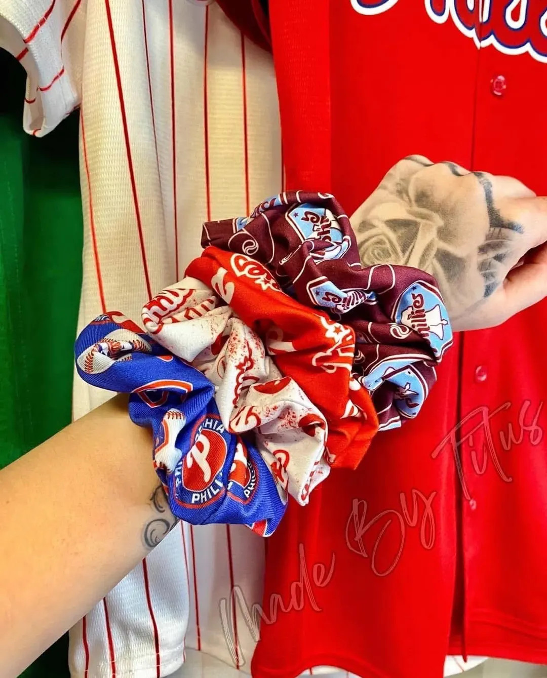 Phillies Inspired Scrunchie - Etsy | Etsy (US)