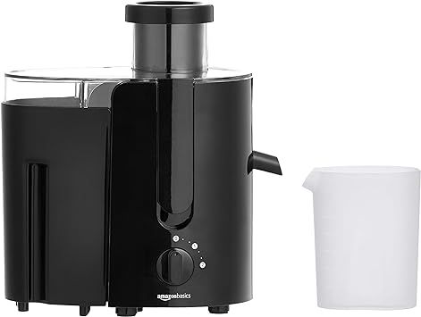 AmazonBasics Wide-Mouth, 2-Speed Centrifugal Juicer with Juice Jug and Pulp Container, Black | Amazon (CA)