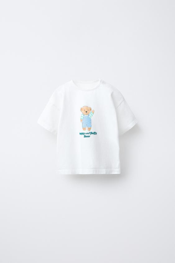 BEAR TEXT T-SHIRT | Zara US