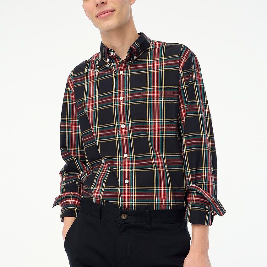 Holiday tartan flex casual shirt | J.Crew Factory