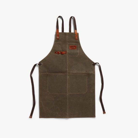 Olive Waxed Canvas Apron | Etsy (US)