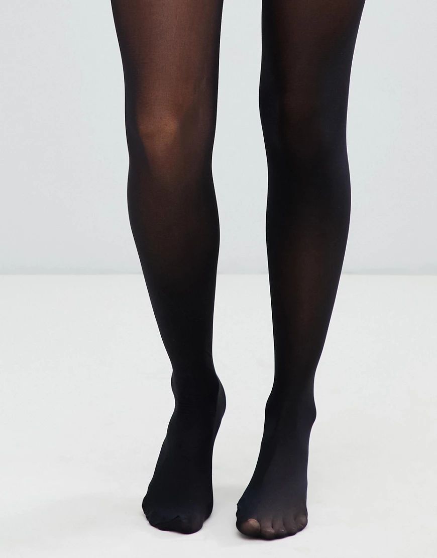 ASOS DESIGN recycled 40 denier black tights with bum tum thigh support | ASOS (Global)