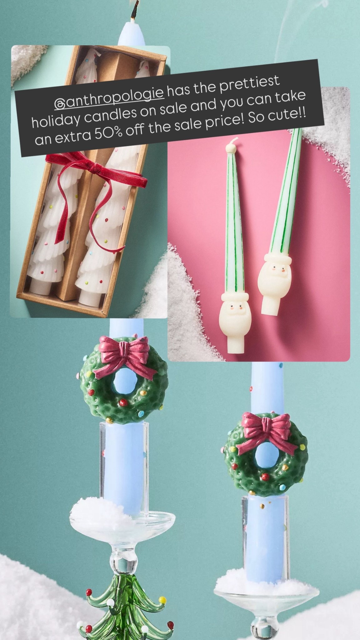 @anthropologie has the prettiest holiday candles on sale and you can take an extra 50% off the sale price! So cute!! 

#LTKHoliday #LTKGiftGuide #LTKSaleAlert