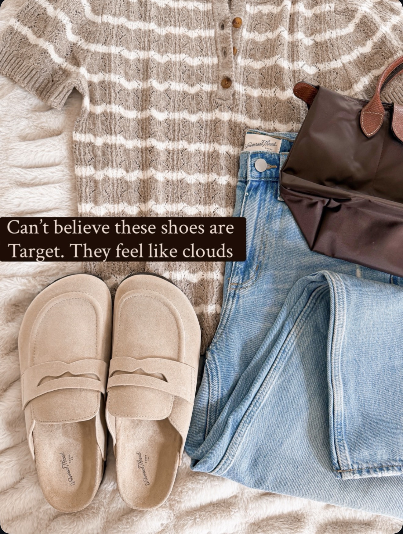Still can’t believe these are Target! These neutral loafer mules feel like clouds 🙌🏻 So easy to slip on with jeans and a sweater tee for a cute everyday outfit.

#LTKOver40 #LTKSeasonal #LTKmomlife