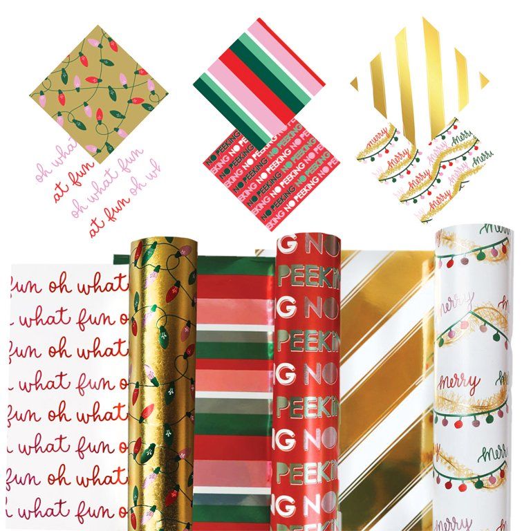 Packed Party Reverse It No Peeking Reversible Gift Wrap Set | Walmart (US)