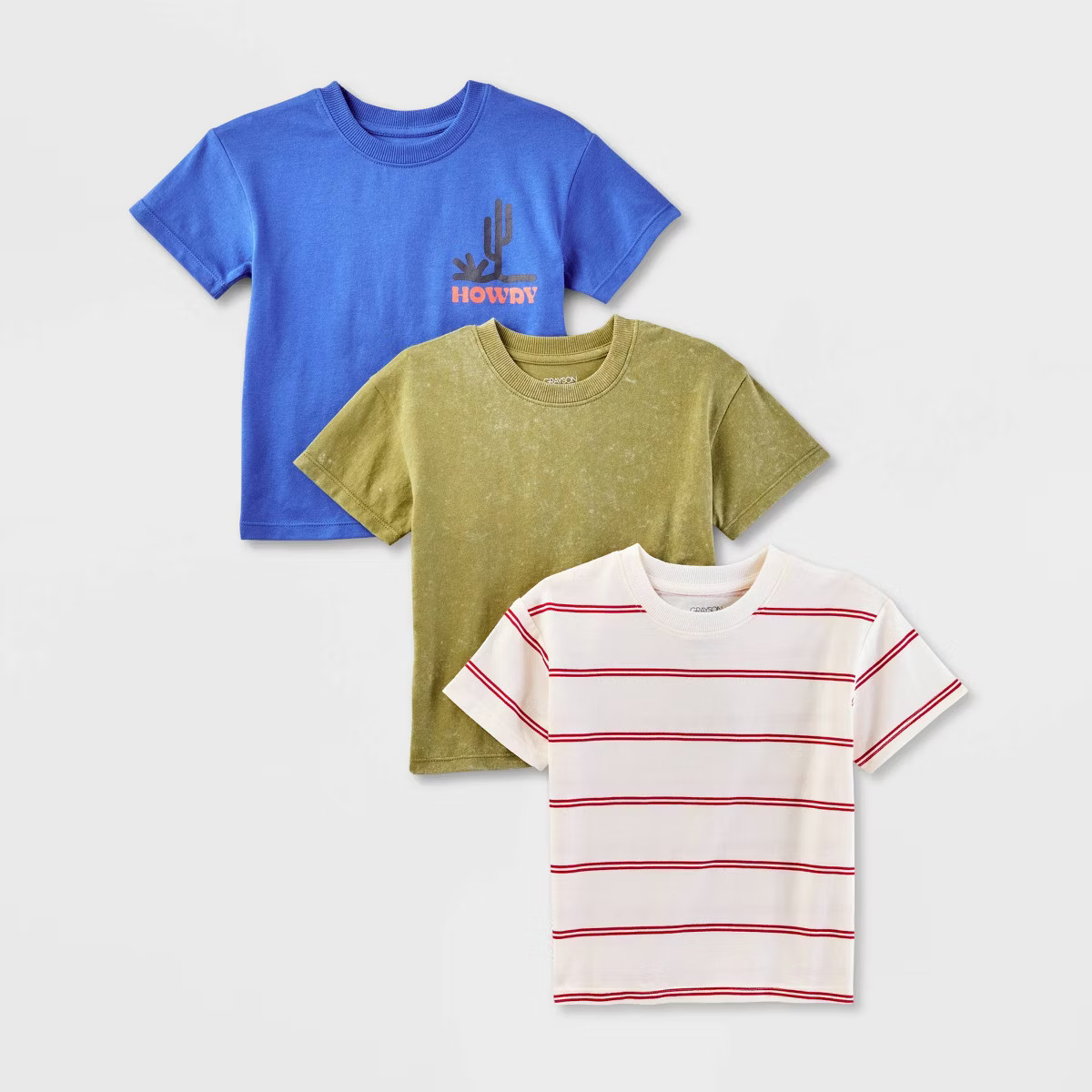 Grayson Mini Toddler Boys' 3pk Striped Graphic T-Shirt - 18M | Target