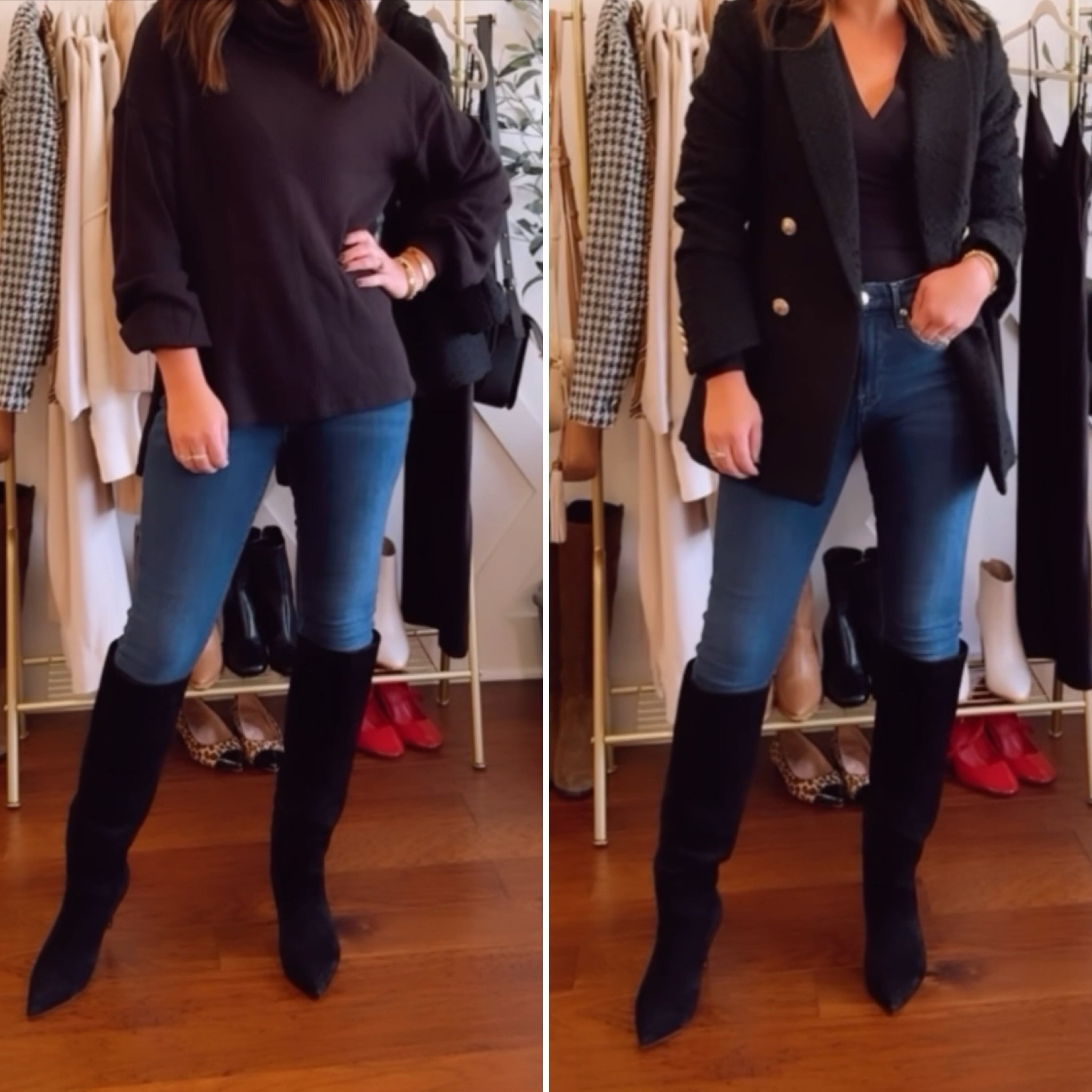 Skinny jeans styled 2 ways 

#LTKfindsunder100 #LTKover40 #LTKstyletip
