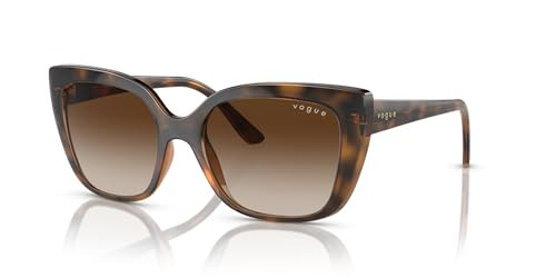 Vogue Eyewear Woman Sunglasses Dark Havana Frame, Brown Gradient Lenses, 53MM | Amazon (US)