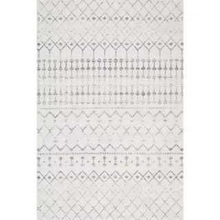 nuLOOM Blythe Modern Moroccan Trellis Gray 8 ft. x 10 ft. Area Rug-RZBD16A-71001010 - The Home De... | The Home Depot