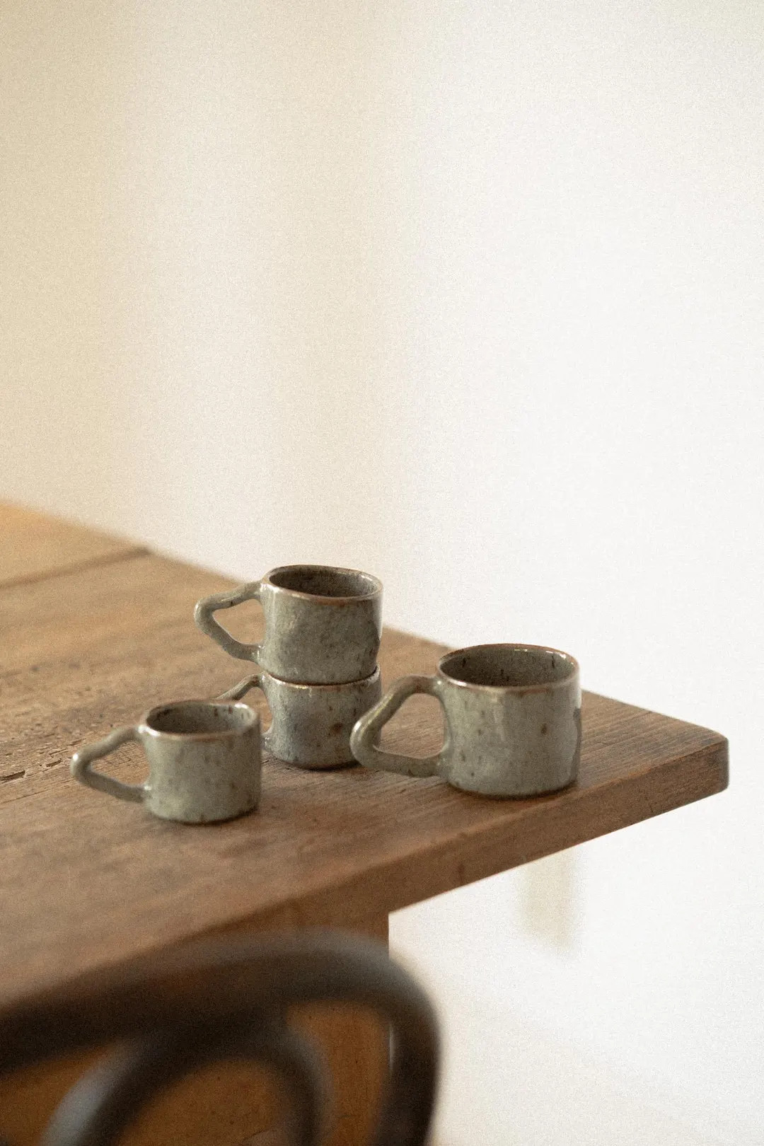 Handmade Ceramic Espresso Cup: Modern Wavy Stoneware Mug (3oz) | Etsy (US)