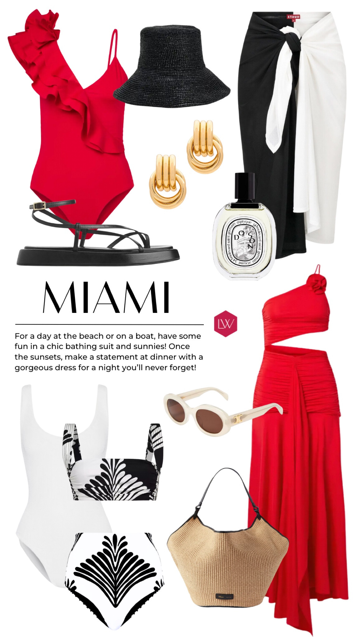 When thinking of Miami, the first thing that comes to mind is pops of vibrant colors and prints! Crushing on all things red, so here’s what I’d pack! 🌴

#LTKMostLoved #LTKswim #LTKSeasonal