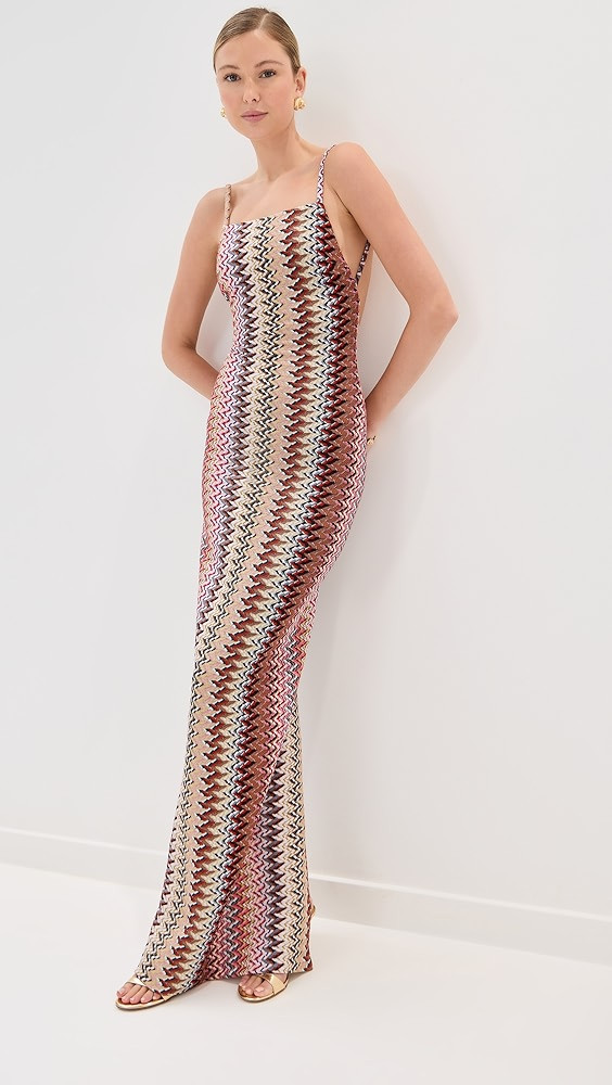 Missoni Long Dress with Open Back | Shopbop | Shopbop