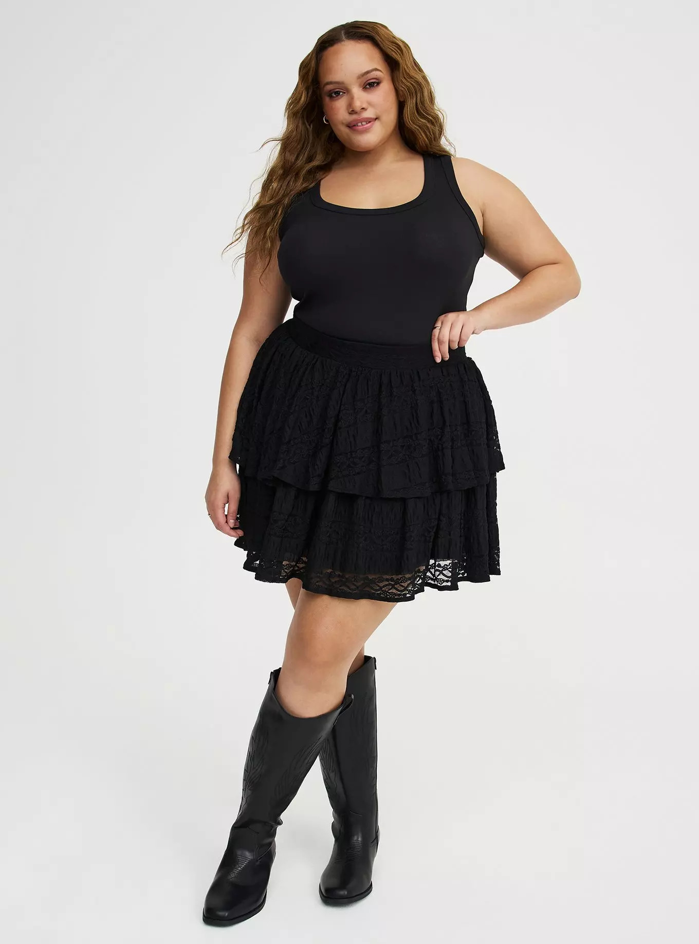 Ruffle Lace Mini Skirt | Torrid (US & Canada)