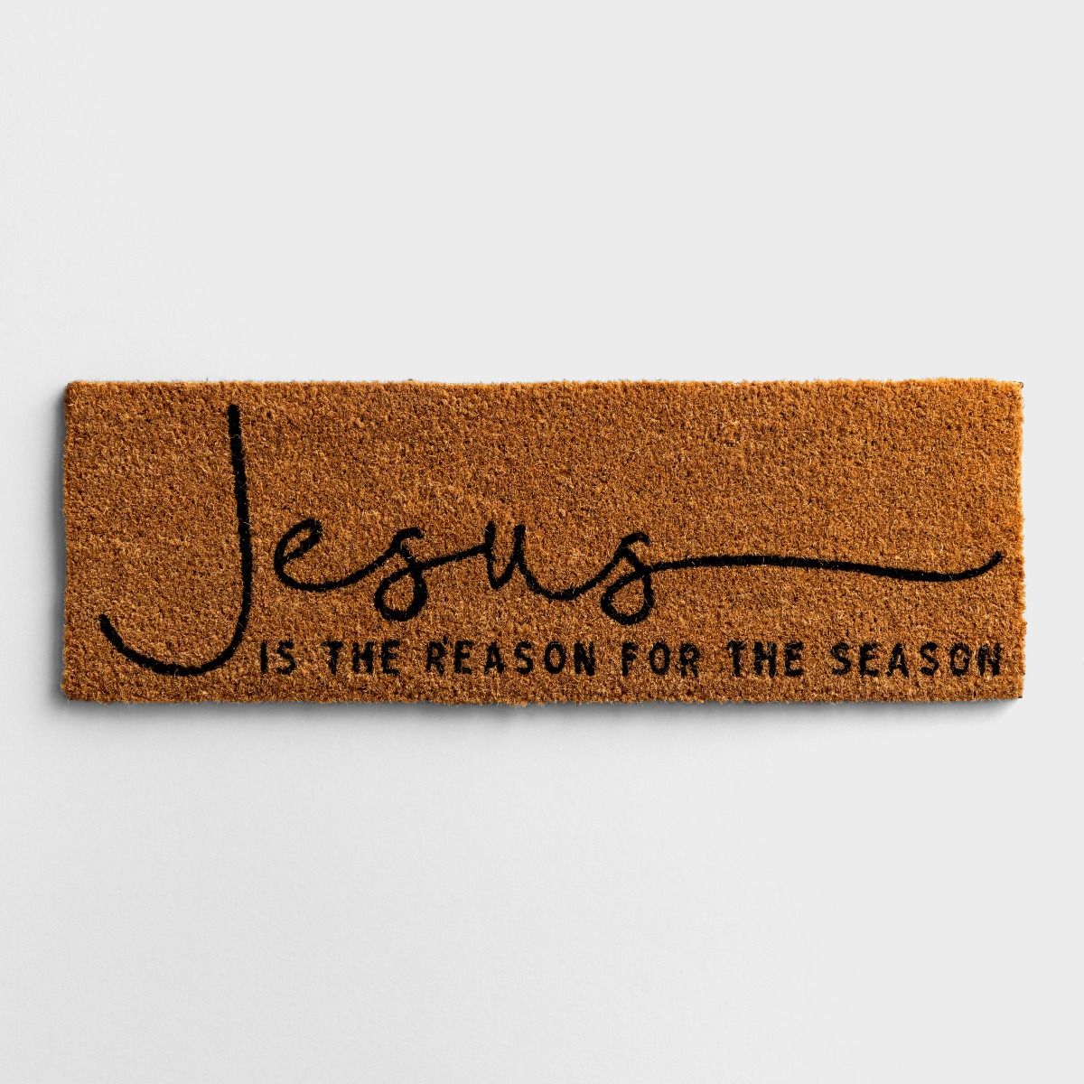 Jesus Is The Reason - Christmas Coir Doormat, 30" x 10" | DaySpring
