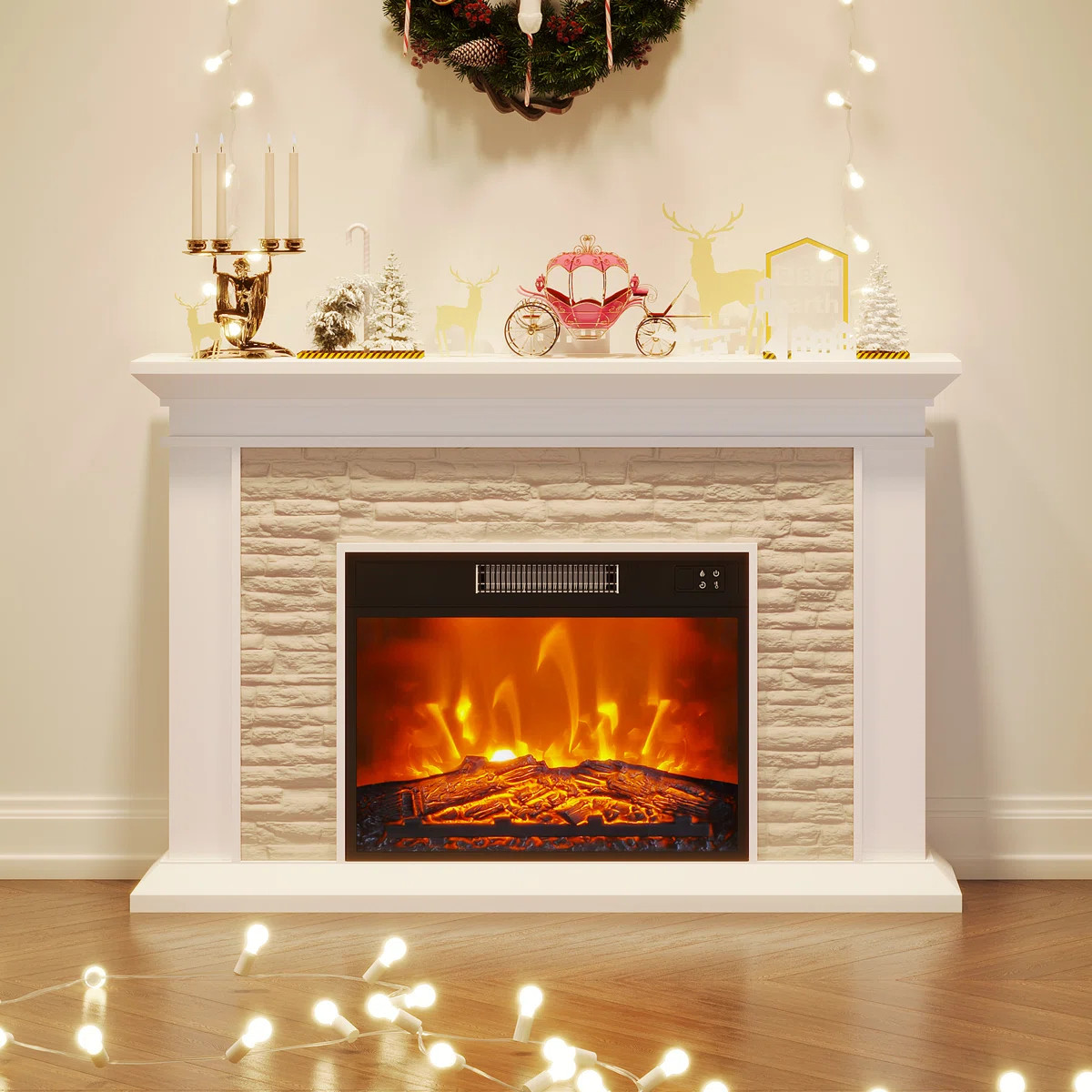 Symple Stuff 47.2''W Electric Fireplace & Reviews | Wayfair | Wayfair North America