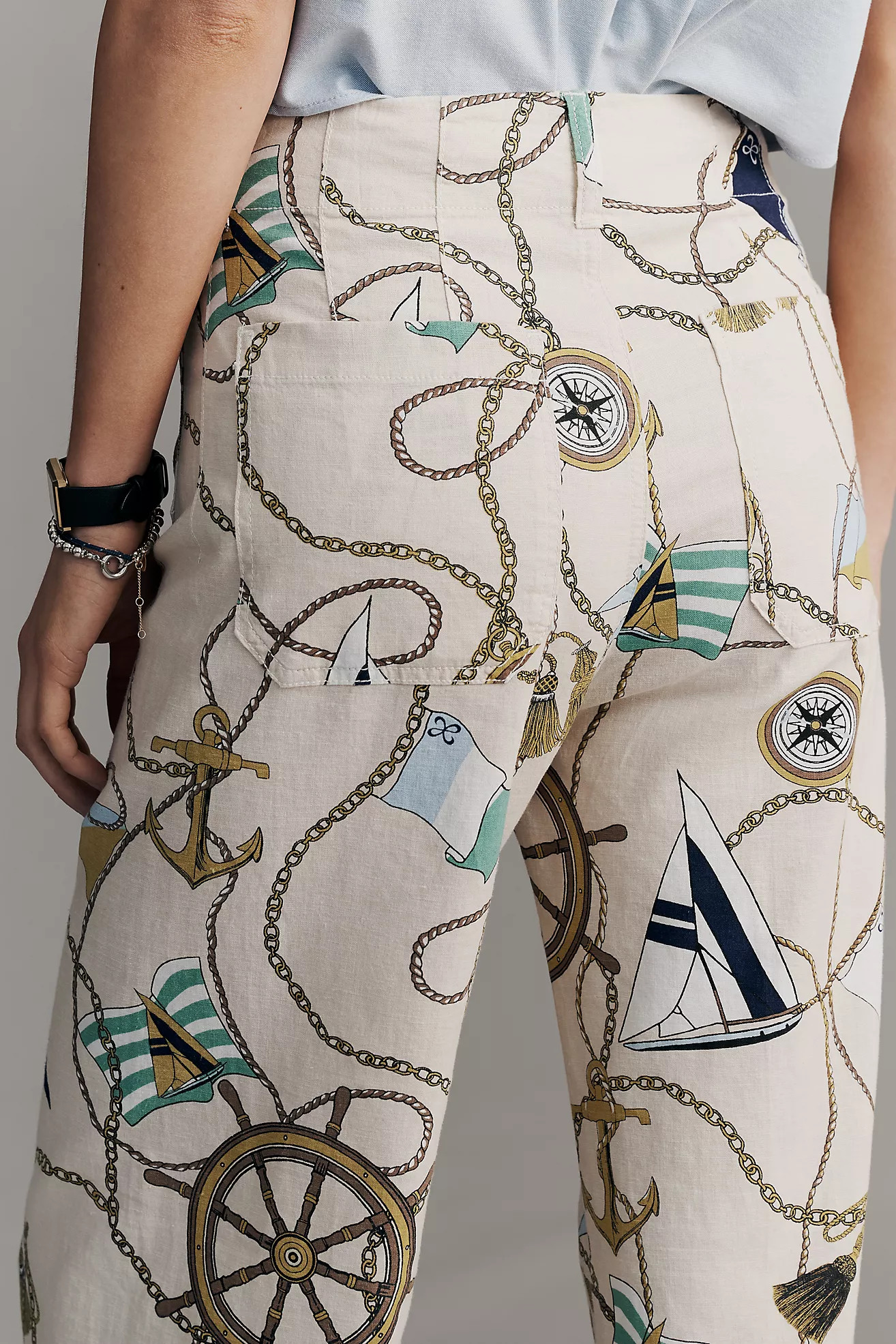 The Colette Beachy Linen Full-Length Wide-Leg Pants by Maeve | Anthropologie (US)