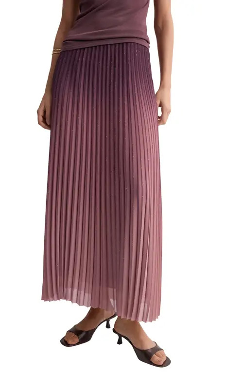 MANGO Pleated A-Line Skirt in Light/Pastel Purple at Nordstrom, Size Small | Nordstrom