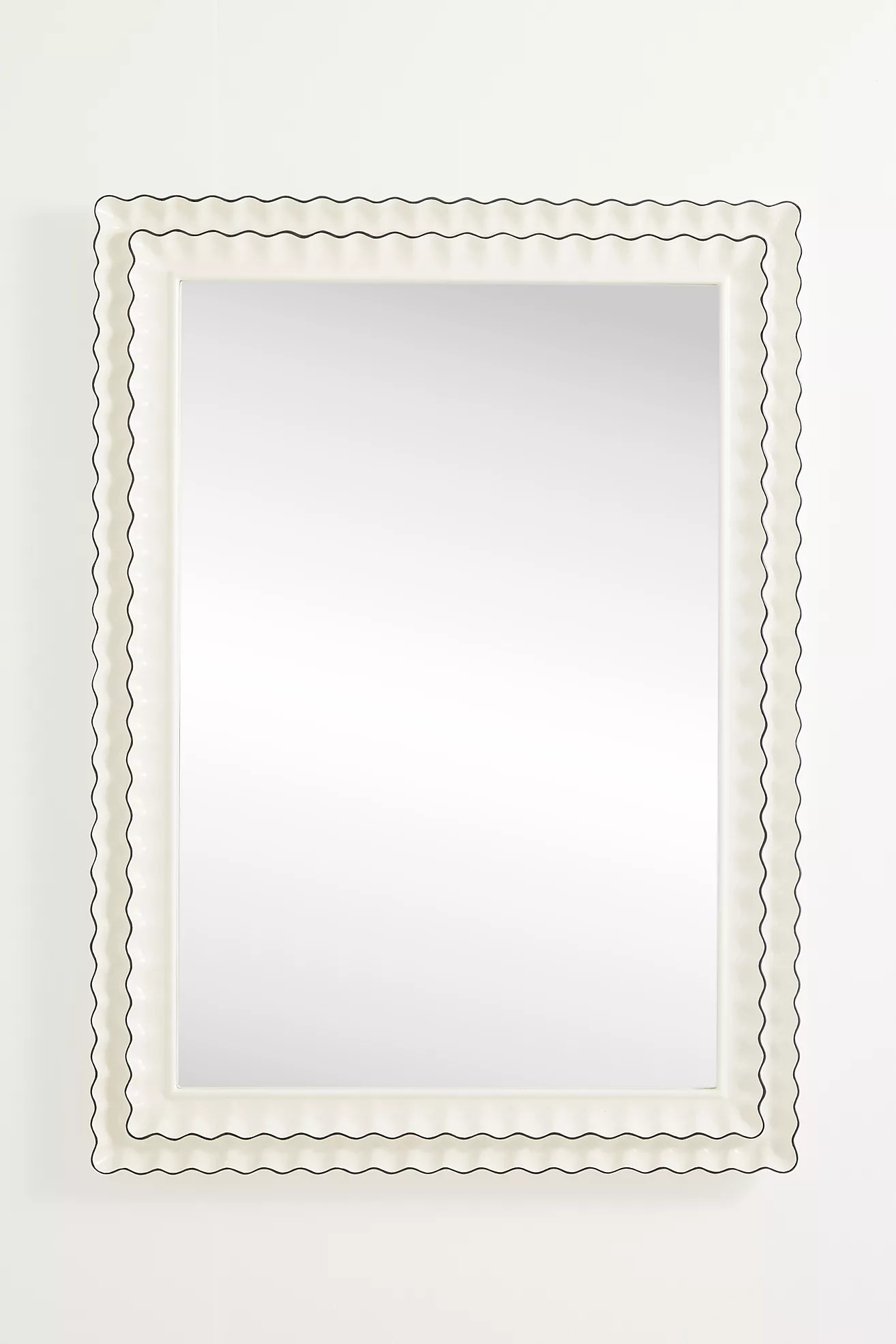 Phillippa Scalloped Portrait Wall Mirror | Anthropologie (US)