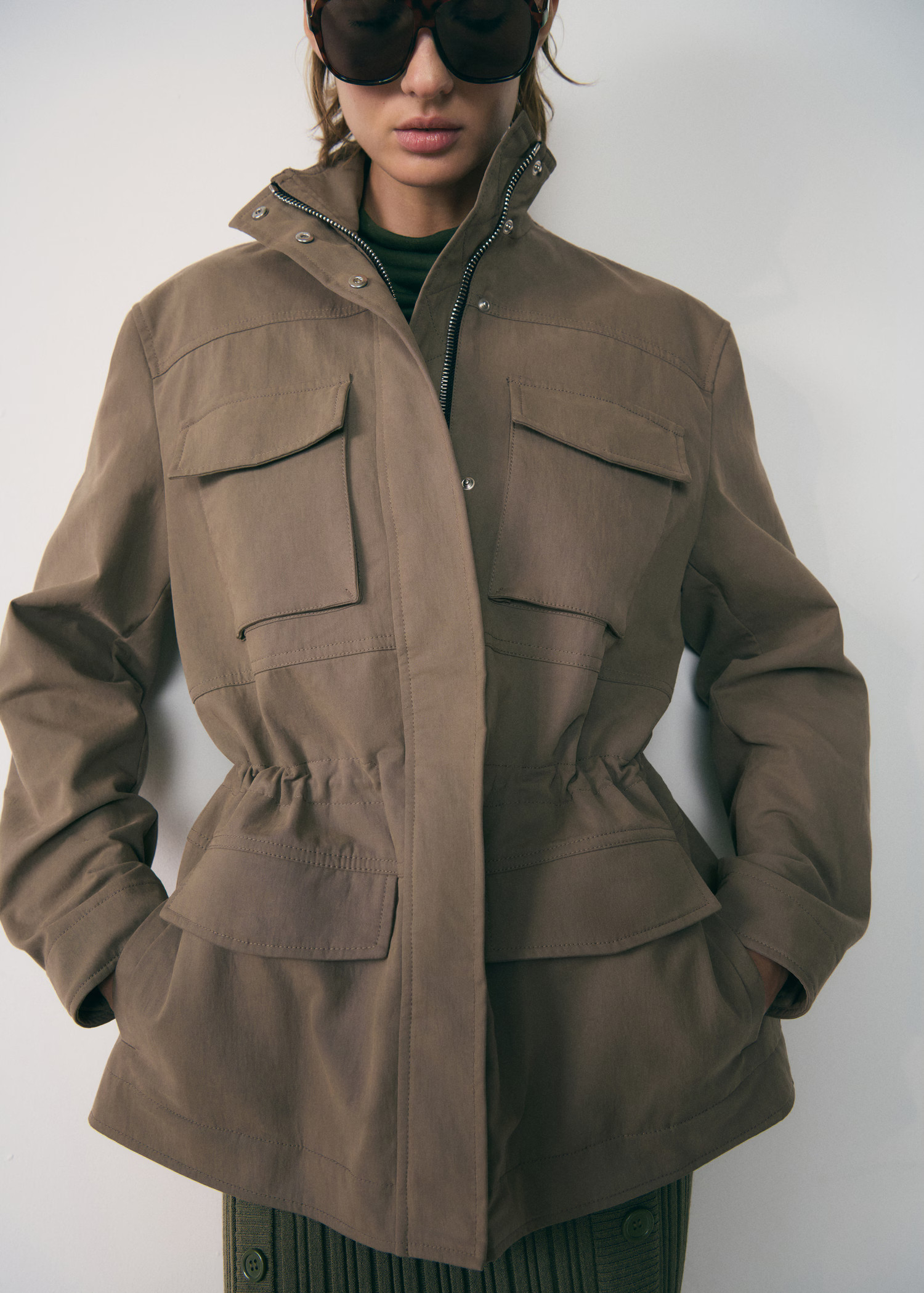 Turtleneck parka with pockets | MANGO (UK)