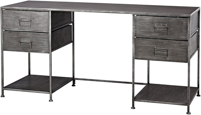 Sterling Home Gunthery 4-Drawer Graphite desk, | Amazon (US)