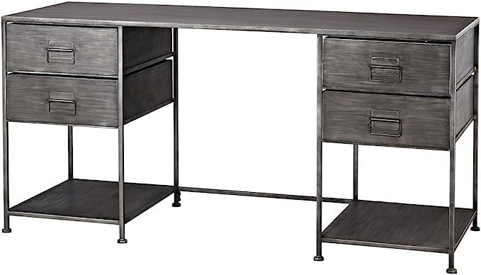 Sterling Home Gunthery 4-Drawer Graphite desk, | Amazon (US)