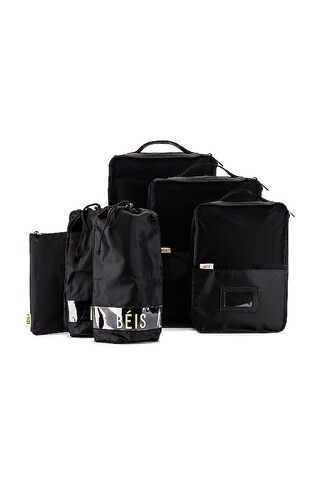 BEIS The Packing Cube Set in Black from Revolve.com | Revolve Clothing (Global)