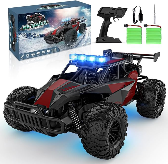 BLUEJAY Remote Control Car, 2.4GHz High Speed 33KM/H RC Cars Toys, 1:12 Monster RC Truck Off Road... | Amazon (US)