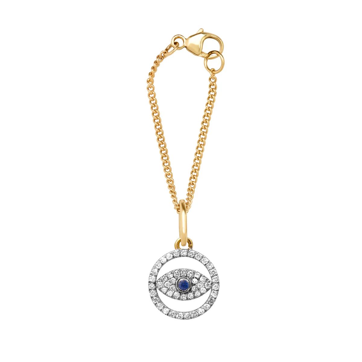Diamond & Sapphire Evil Eye Watch Charm Bracelet | Milestones by Ashleigh Bergman